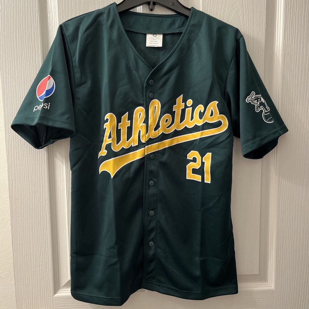 Oakland Athletics A's 2010 Ryan Sweeney #21 MLB Promo Jersey Men's Small